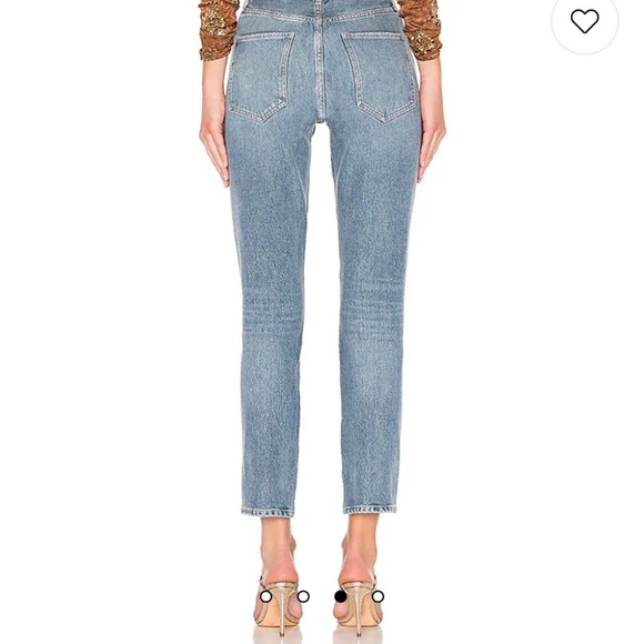 Agolde Remy High Rise Jeans Straight Luxury Denim - Picture 4 of 10